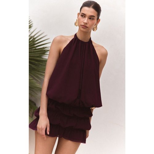 Top en mousseline de soie à dos nu - PrettyLittleThing - Modalova