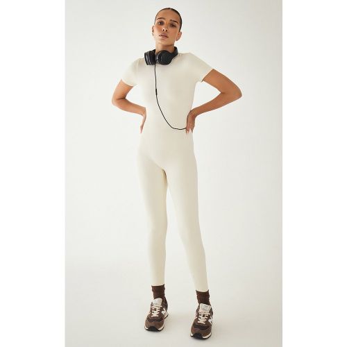 Combinaison moulante en Sculpt à manches courtes | Taille 44 - PrettyLittleThing - Modalova