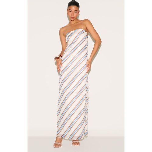 Robe bustier longue à rayures - PrettyLittleThing - Modalova