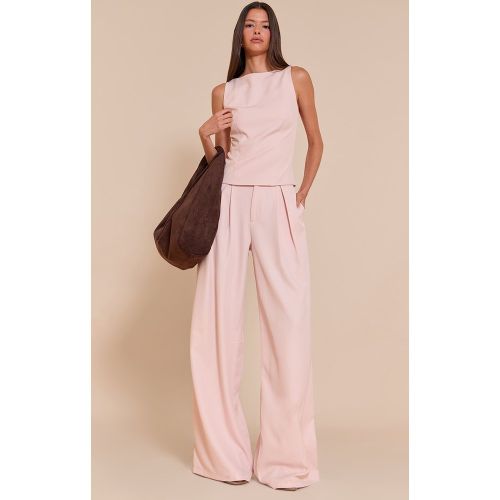 Pantalon de tailleur large tissé - PrettyLittleThing - Modalova
