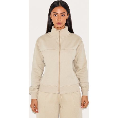 Petite Haut de survêtement zippé à détail coutures - PrettyLittleThing - Modalova