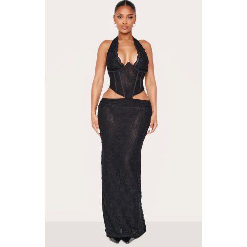 Shape Robe longue en dentelle à décolleté et détail corset - PrettyLittleThing - Modalova