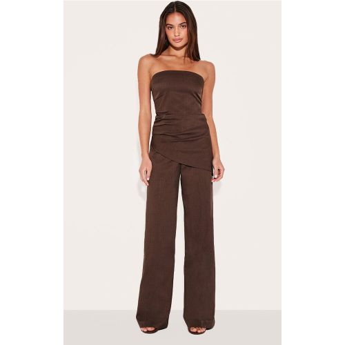 Pantalon large de tailleur tissé - PrettyLittleThing - Modalova