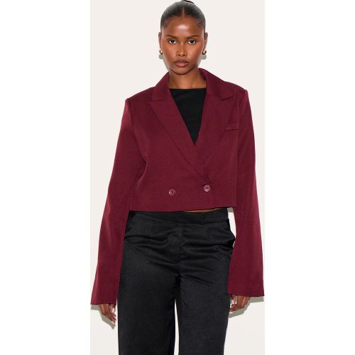 Blazer court tissé à épaulettes - PrettyLittleThing - Modalova