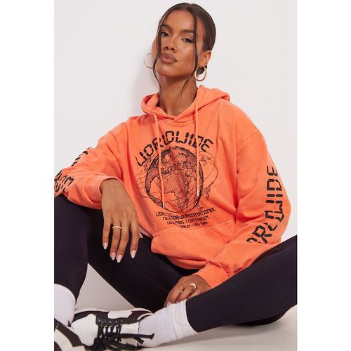 Hoodie oversize à slogan Worldwide - PrettyLittleThing - Modalova