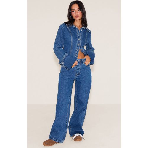 Petite Jean droit à taille mi-haute - PrettyLittleThing - Modalova