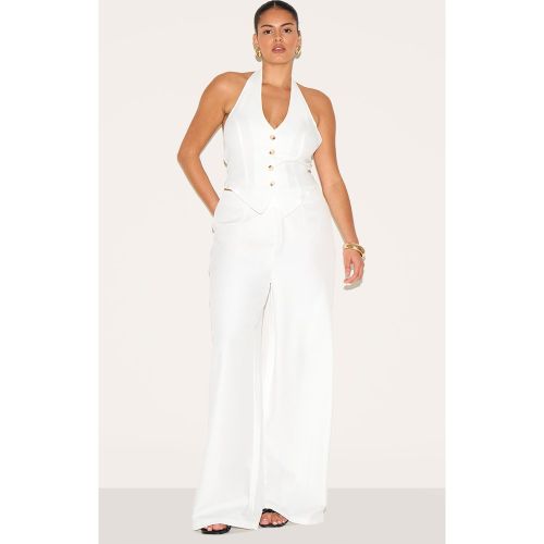 Plus Pantalon de tailleur large tissé - PrettyLittleThing - Modalova