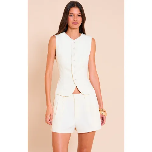 Gilet de tailleur tissé - PrettyLittleThing - Modalova