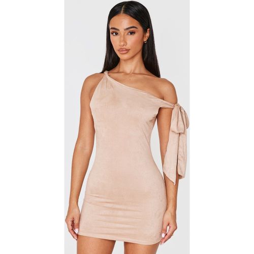 Petite Mini robe en suédine à détail noué - PrettyLittleThing - Modalova