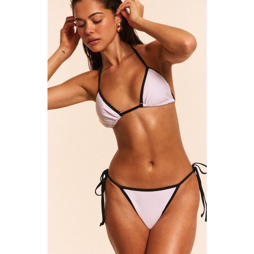 Haut de maillot de bain triangle à lisérés contrastants - PrettyLittleThing - Modalova