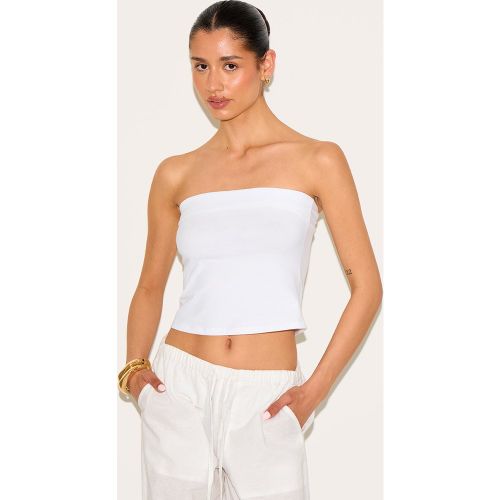 Tall Top bandeau en coton doux - PrettyLittleThing - Modalova