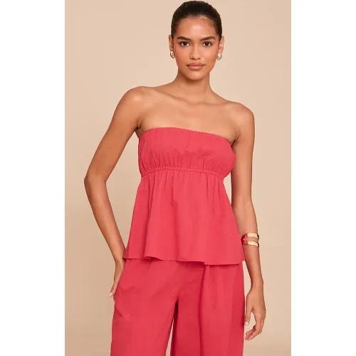 Top bustier péplum - PrettyLittleThing - Modalova