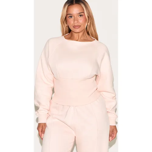 Shape Sweat blush à col bateau et taille cintrée - PrettyLittleThing - Modalova