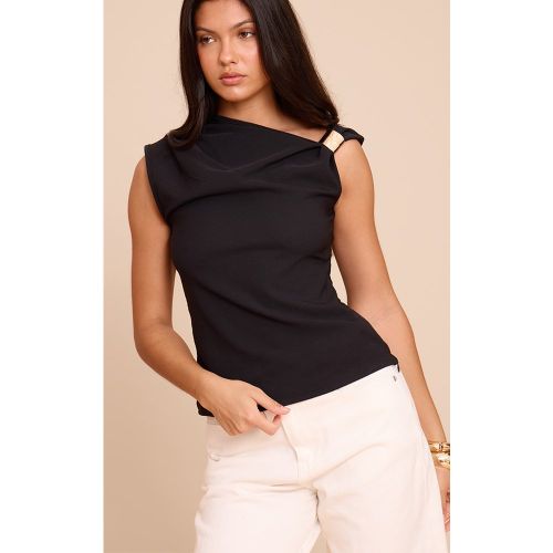 Top long asymétrique à empiècement - PrettyLittleThing - Modalova