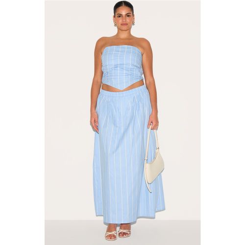 Plus Jupe mi-longue Trapèze en Popeline de Coton - PrettyLittleThing - Modalova