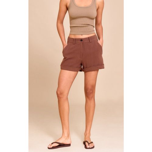 Short de tailleur en effet lin - PrettyLittleThing - Modalova