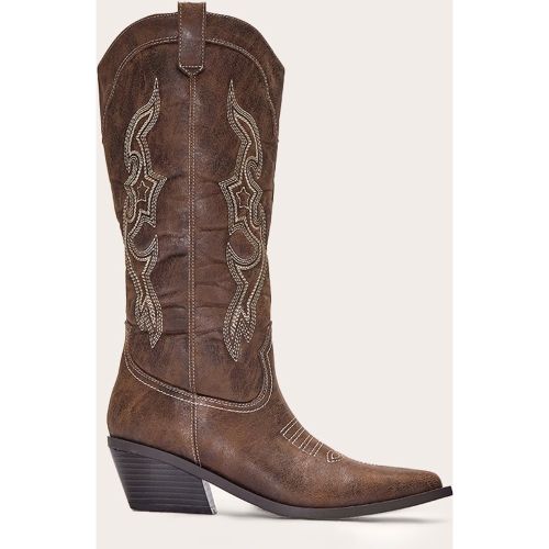 Santiags hautes pointues en PU - PrettyLittleThing - Modalova