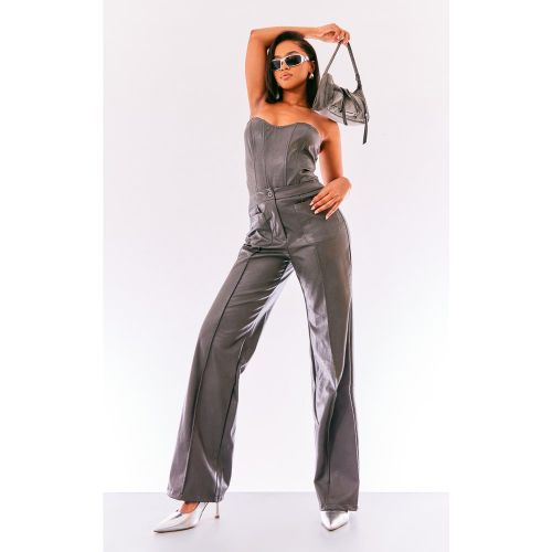Pantalon large délavé à poches devant - PrettyLittleThing - Modalova