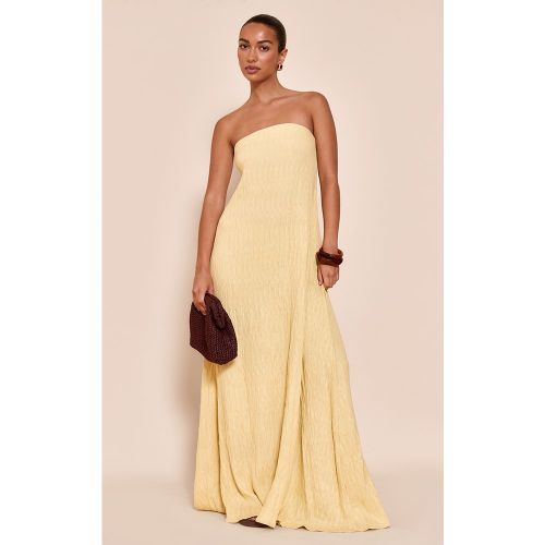 Robe bustier longue droite texturée - PrettyLittleThing - Modalova