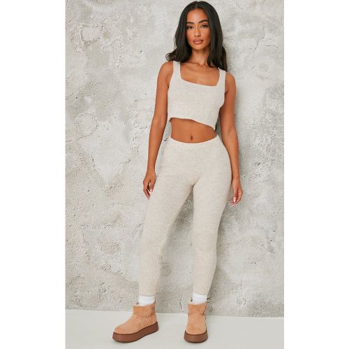 Petite Legging en maille tricot côtelée - PrettyLittleThing - Modalova