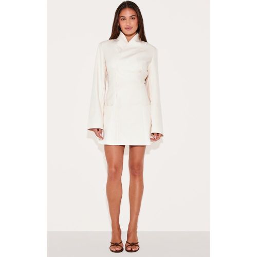 Robe blazer tissée sans revers - PrettyLittleThing - Modalova