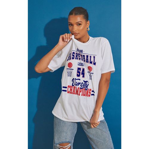 T-shirt oversize impimé graphique baseball - PrettyLittleThing - Modalova