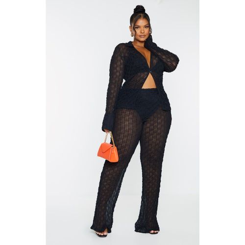 Plus Pantalon droit en mesh - PrettyLittleThing - Modalova