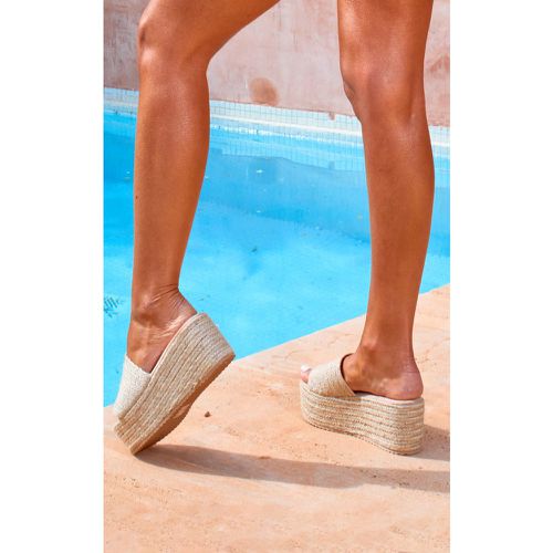 Sandales compensées style espadrilles - PrettyLittleThing - Modalova