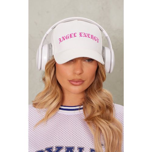 Casquette blanche à slogan Angel Energy - PrettyLittleThing - Modalova