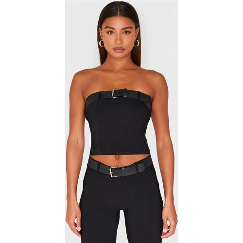 Top bustier tissé stretch à ceinture - PrettyLittleThing - Modalova