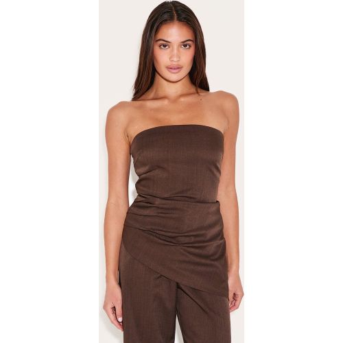 Top bustier de tailleur tissé | Taille 38 - PrettyLittleThing - Modalova