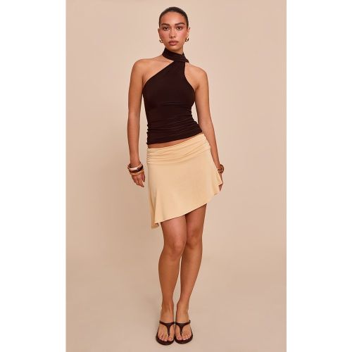 Lemon Modal Asymmetric Mini Skirt - PrettyLittleThing - Modalova