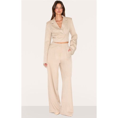 Pantalon de tailleur large tissé - PrettyLittleThing - Modalova
