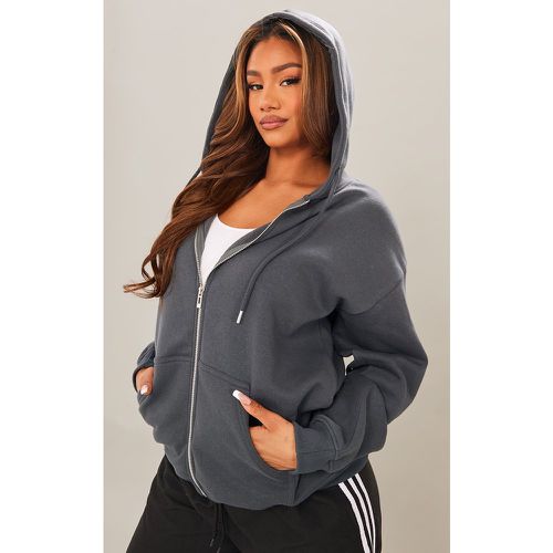 Hoodie oversize à zip - PrettyLittleThing - Modalova