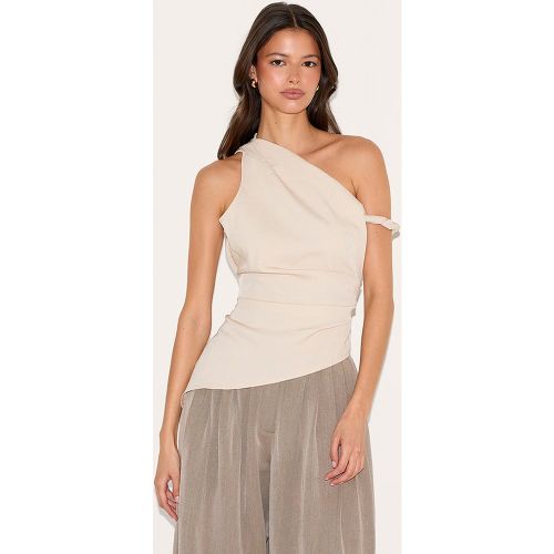 Top long tissé froncé à ourlet asymétrique - PrettyLittleThing - Modalova