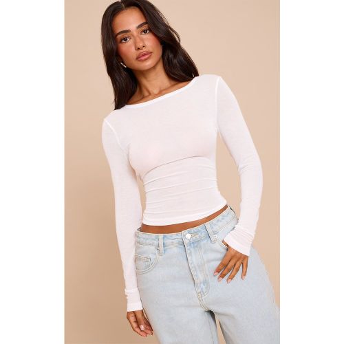 Petite Top transparent à manches longues | Taille 30 - PrettyLittleThing - Modalova