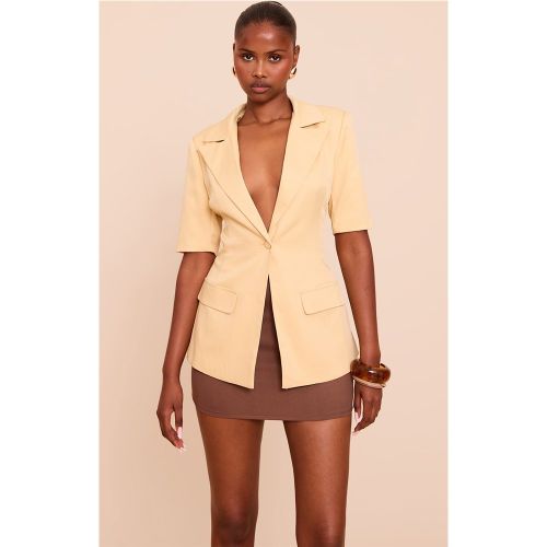 Blazer à manches courtes et bouton - PrettyLittleThing - Modalova