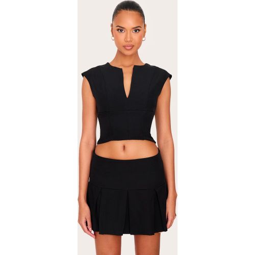 Top long de tailleur tissé décolleté à mancherons et taille cintrée - PrettyLittleThing - Modalova
