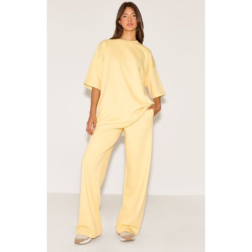Pantalon large en jersey à taille mi-haute - PrettyLittleThing - Modalova