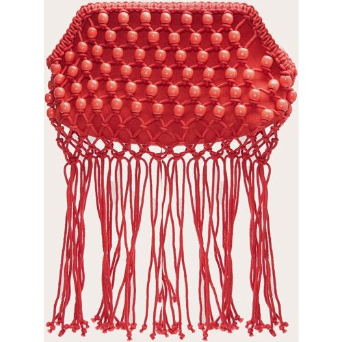 Pochette tressée à perles - PrettyLittleThing - Modalova