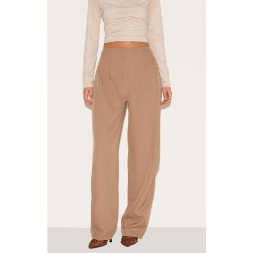 Pantalon de tailleur à pinces et zip devant - PrettyLittleThing - Modalova