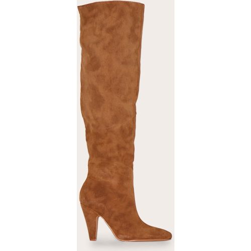 Cuissardes pointues en suédine à talon - PrettyLittleThing - Modalova