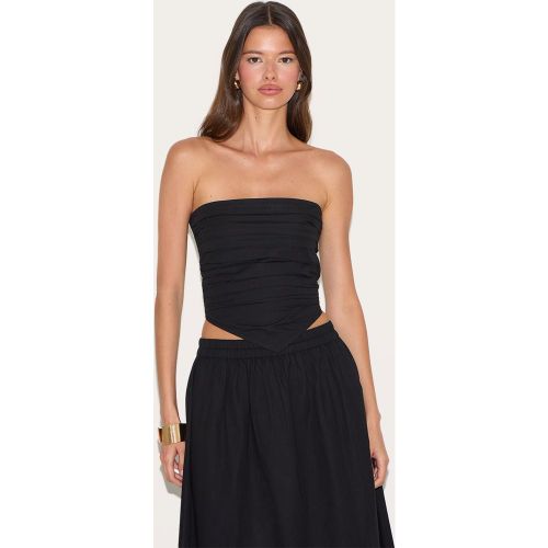 Top bustier en popeline de coton froncée devant - PrettyLittleThing - Modalova