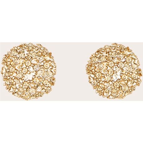 Boucles d'oreilles rondes texturées - PrettyLittleThing - Modalova