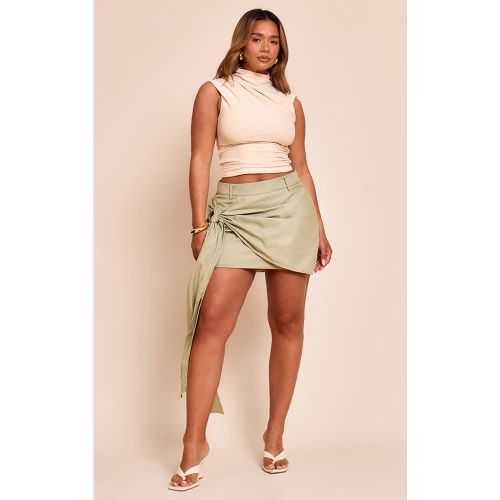 Shape Mini-jupe de tailleur à détail drapé sur le côté - PrettyLittleThing - Modalova