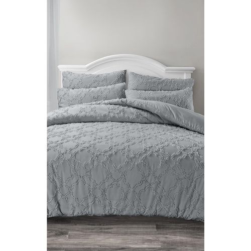 Parure de lit double à losanges texturés - PrettyLittleThing - Modalova