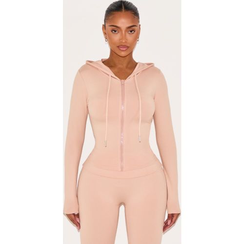 Shape Hoodie sculptant à zip - PrettyLittleThing - Modalova