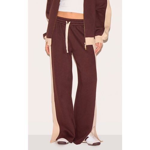 Jogging large à parties contrastantes et ourlets fendus - PrettyLittleThing - Modalova