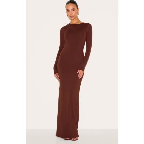 Petite Robe longue moulante à dos ouvert asymétrique - PrettyLittleThing - Modalova