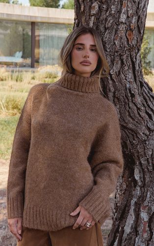 Pull oversize à col roulé et manches ballon | Taille Large - PrettyLittleThing - Modalova